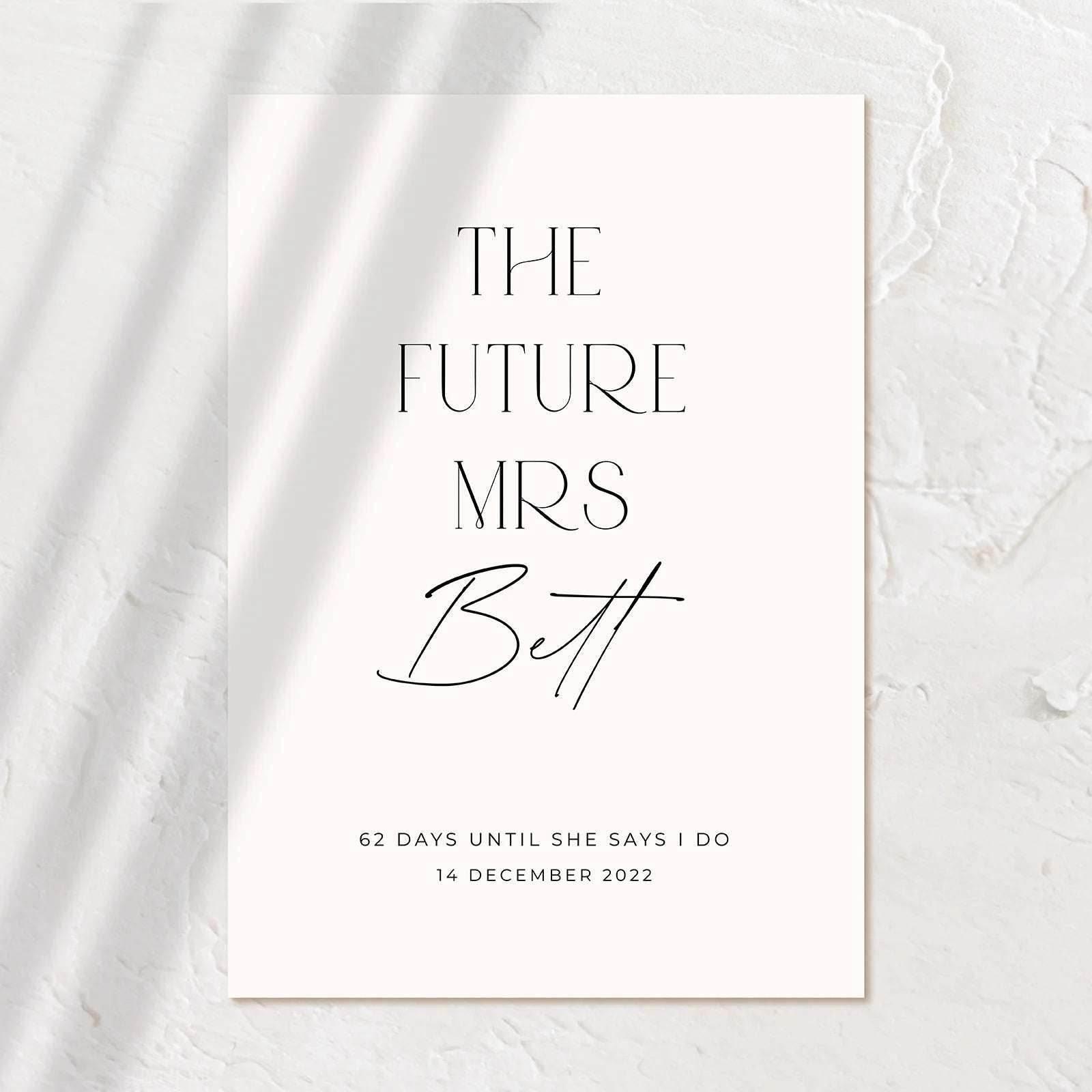 Modern Bridal Shower Welcome Sign - Jessica 1 - Wedding Signs
