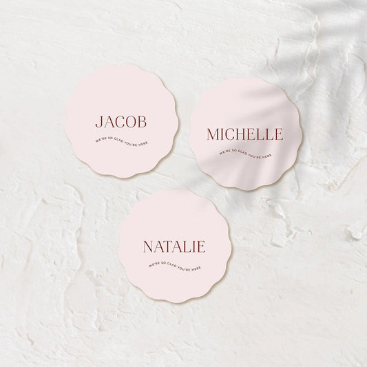 Personalised Acrylic Coasters - Josephine 1 - Wedding Signs