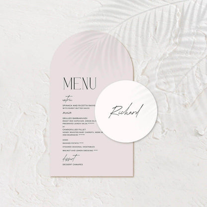 Stylish Wedding Menu - Jessica 2 - Wedding Signs